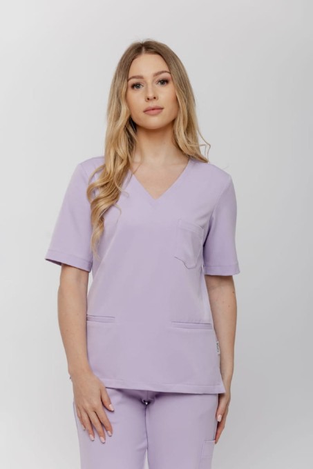 Bluzka medyczna damska CLASSY kolor Lavender Mist