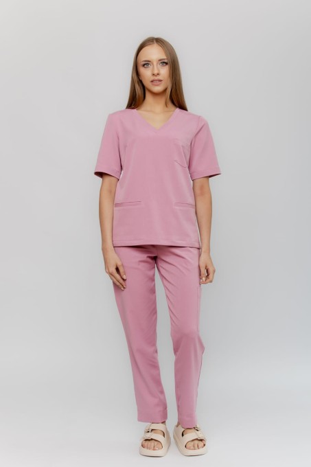 Bluzka medyczna damska scrubs CLASSY kolor Velvet Kiss