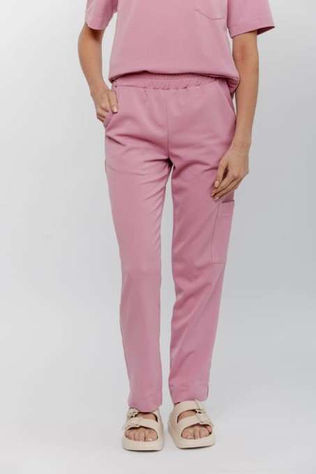 Spodnie medyczne damskie CLASSY kolor Velvet Kiss