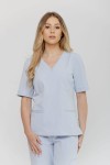 Bluzka medyczna damska CLASSY kolor Baby Blue