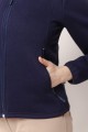 Bluza polarowa granatowa z zamkiem – profesjonalna odzież dla personelu medycznego, wykonana z miękkiego i trwałego polaru, gwarantująca swobodę ruchów.