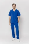 Spodnie medyczne męskie wiskoza scrubs Handsome w kolorze Blue Monday